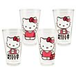 Hello Kitty Glasses 16-Ounce 4-Pack